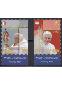 2006 Vaticano I Viaggi del Papa nel Mondo Serie 2 Valori Sassone 1416-7